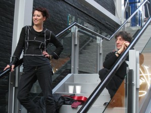 Neil and Amanda at Fluevog Neil and Amanda answer questions at Fluevog