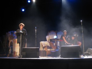 Neil, Amanda and VIP sound check at The Vogue