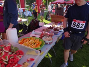 Post race snacks