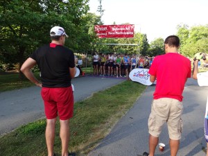 The Summerfast 10k start line