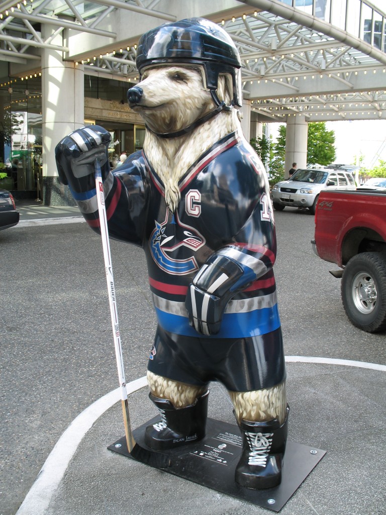 Canucks Spirit Bear, Vancouver, June 2006