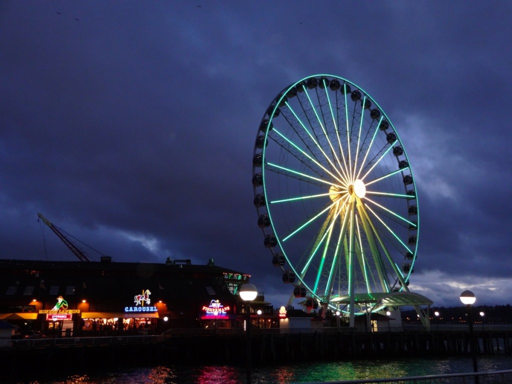 The Seattle Great Wheel - March 2014 Photograph Copyright – Philip Harris, 2014. All Rights Reserved